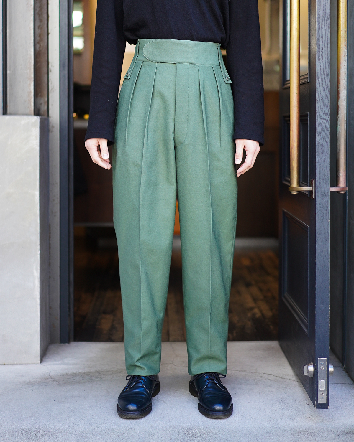 NEAT｜80's US LAUNDRY｜BELTLESS - Olive｜PRODUCT｜Continuer Inc ...