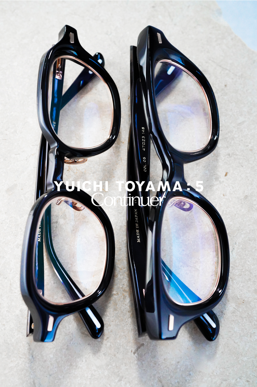 YUICHI TOYAMA :5 眼鏡 COL.05　美品