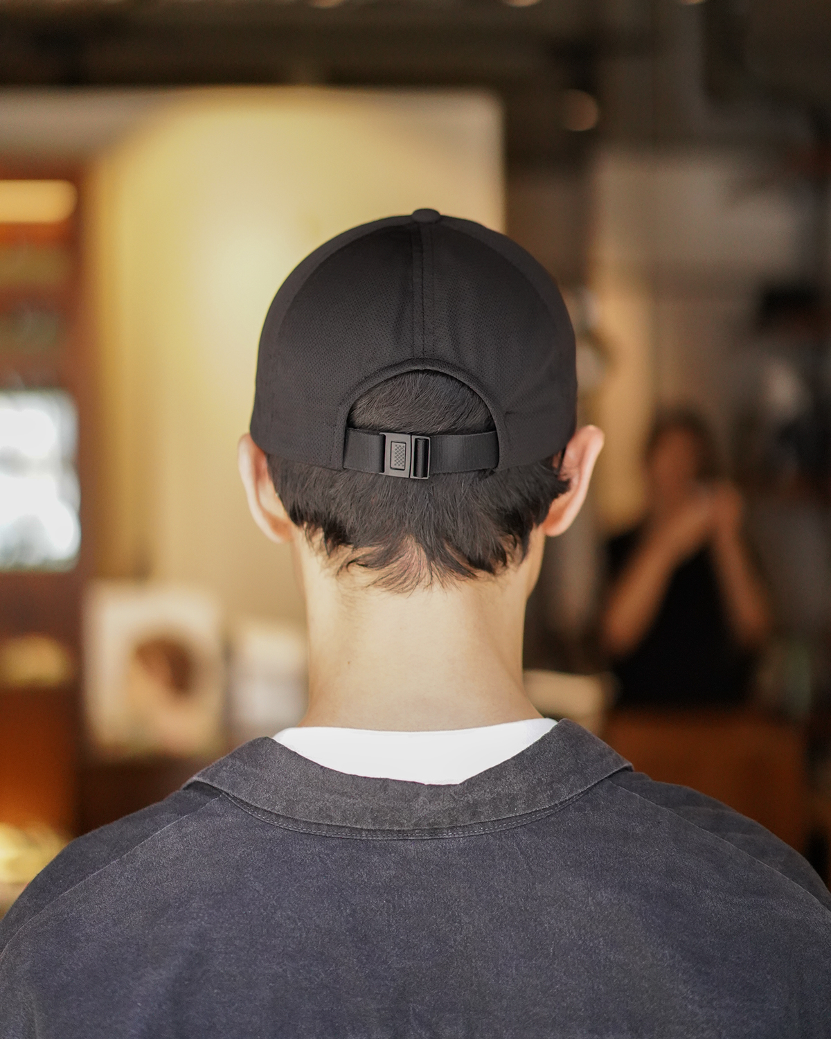 YALE TRACK MESH CAP - Black｜COMESANDGOES