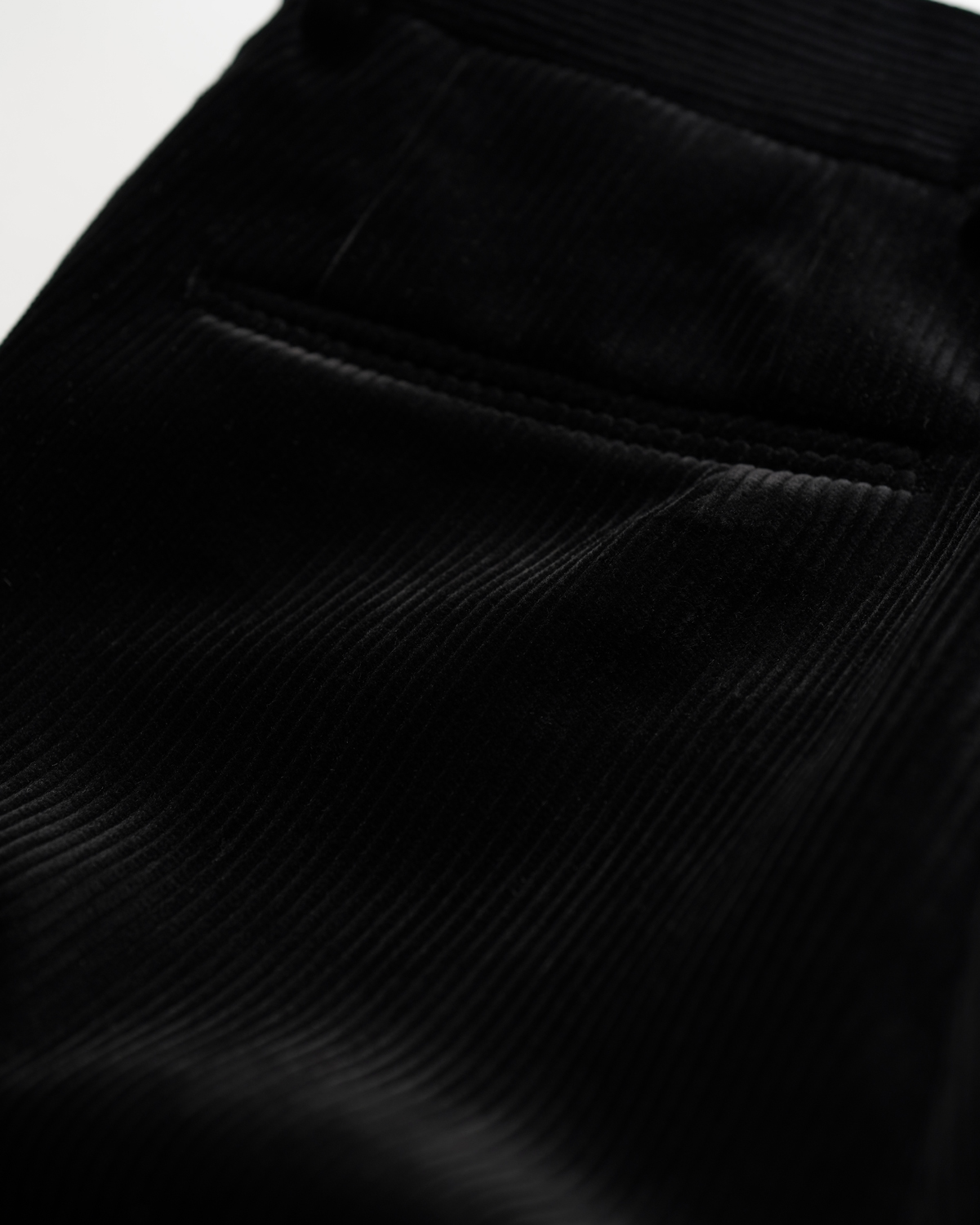 3PLY 8W Heavy Corduroy｜FLARE - Black｜NEAT