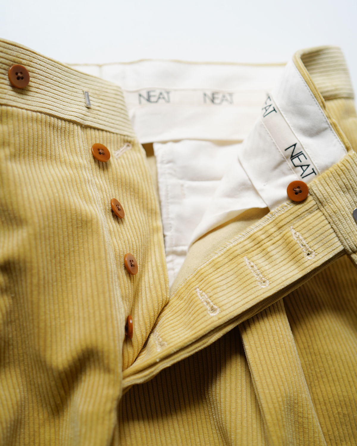 3PLY 8W Heavy Corduroy｜FLARE - Yellow｜NEAT