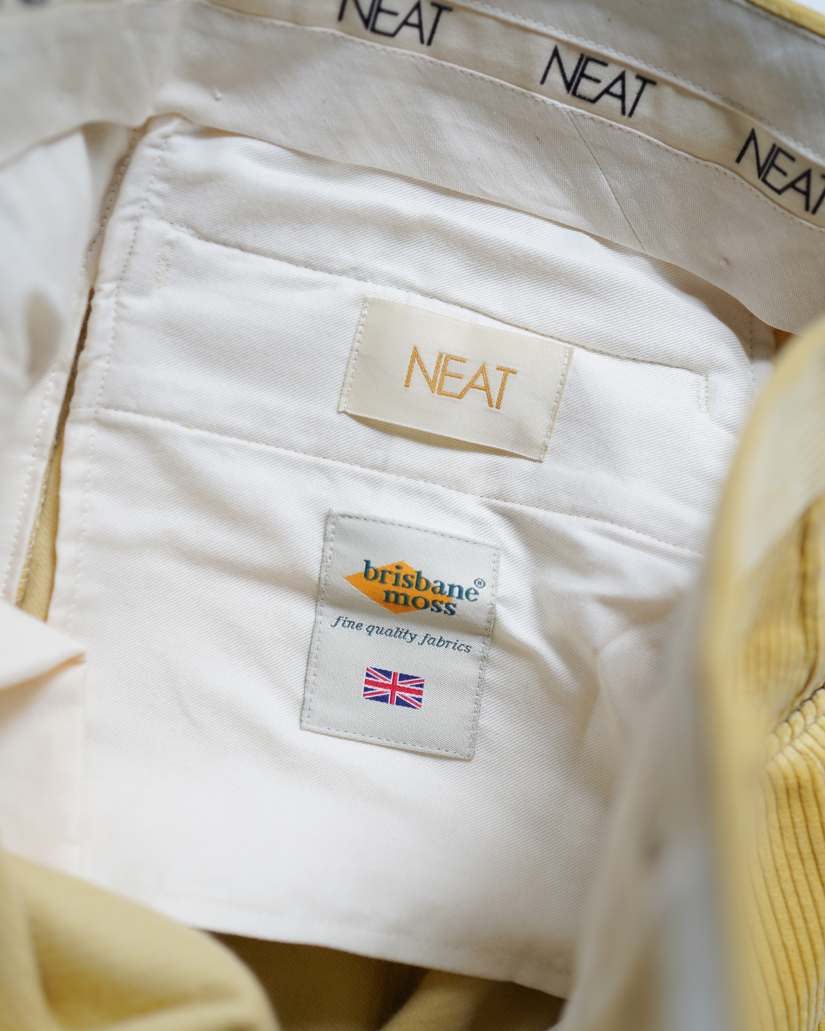 3PLY 8W Heavy Corduroy｜FLARE - Yellow｜NEAT