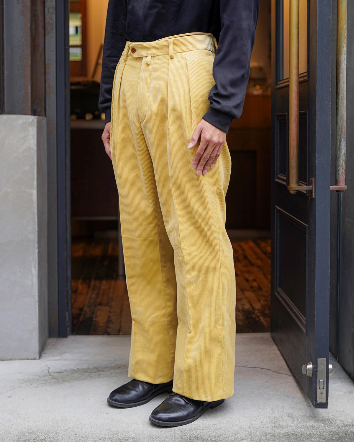 3PLY 8W Heavy Corduroy｜FLARE - Yellow｜NEAT