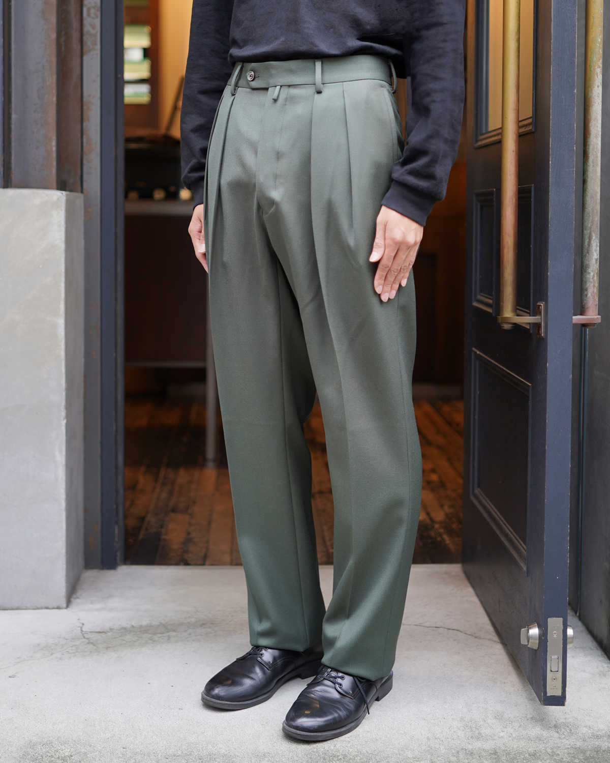 Back Satin Gabardine｜STANDARD TYPE Ⅰ - Olive｜NEAT