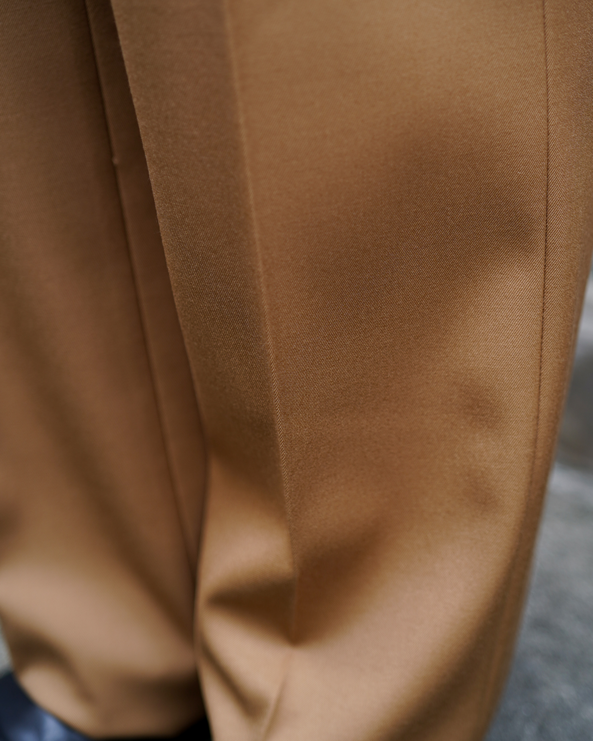 Back Satin Gabardine｜WIDE TYPE Ⅰ - Camel｜NEAT