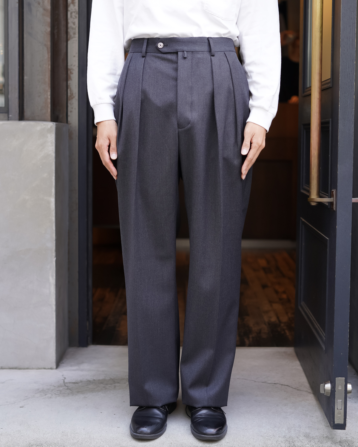 Back Satin Gabardine｜WIDE TYPE Ⅰ – Gray｜NEAT