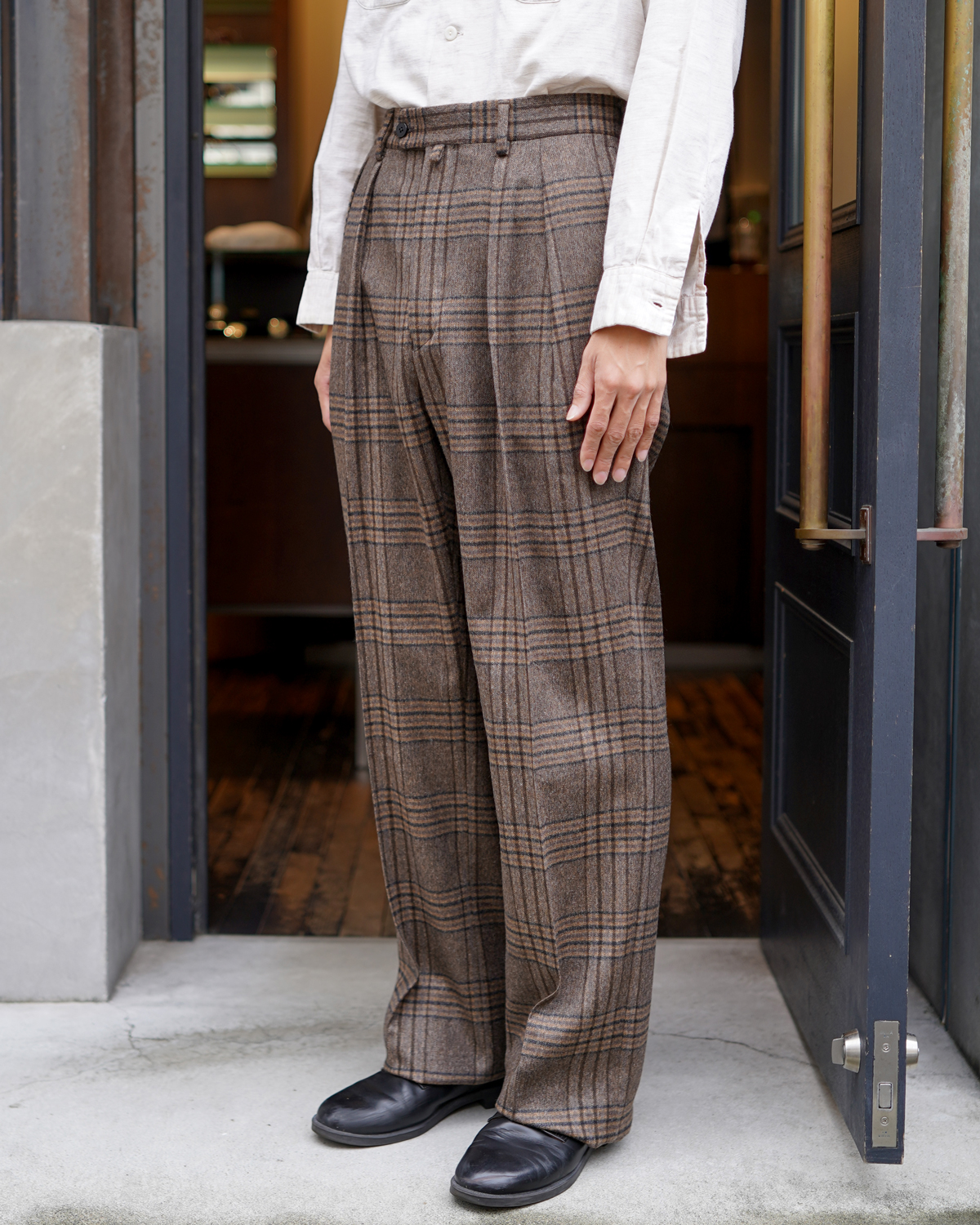 Country Check｜WIDE TYPE Ⅰ - Brown｜NEAT