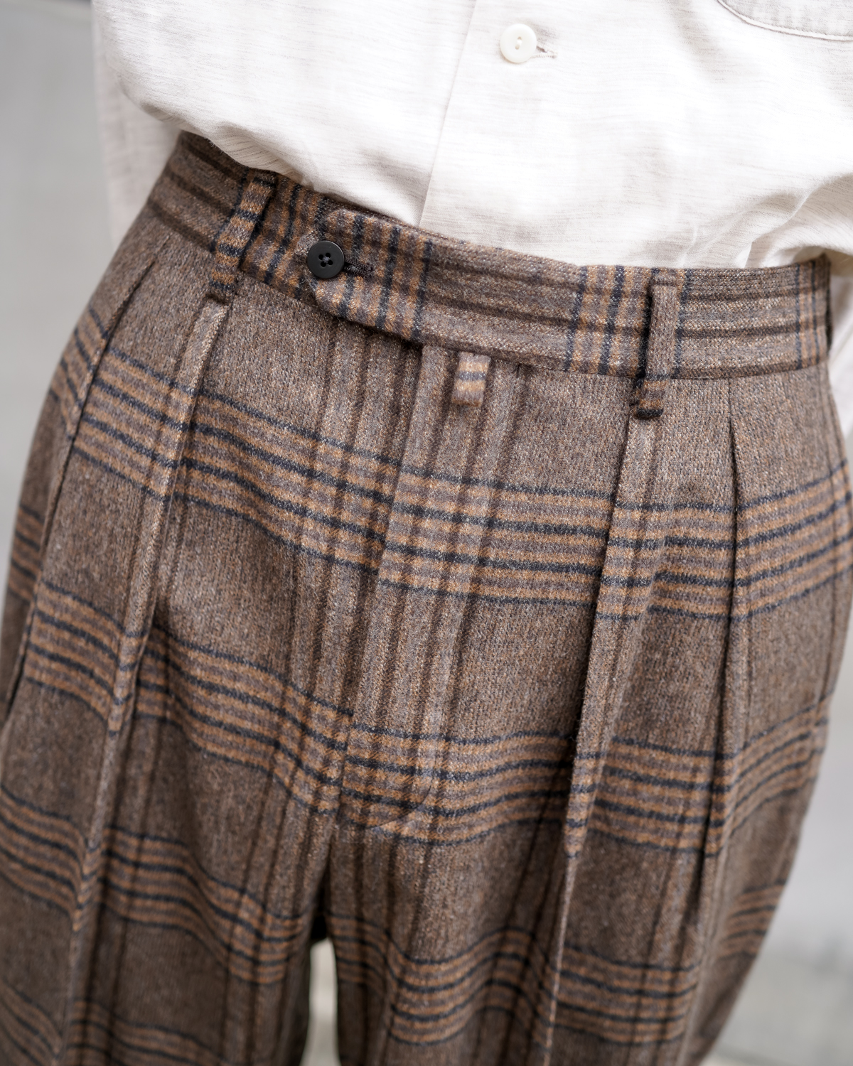 Country Check｜WIDE TYPE Ⅰ - Brown｜NEAT