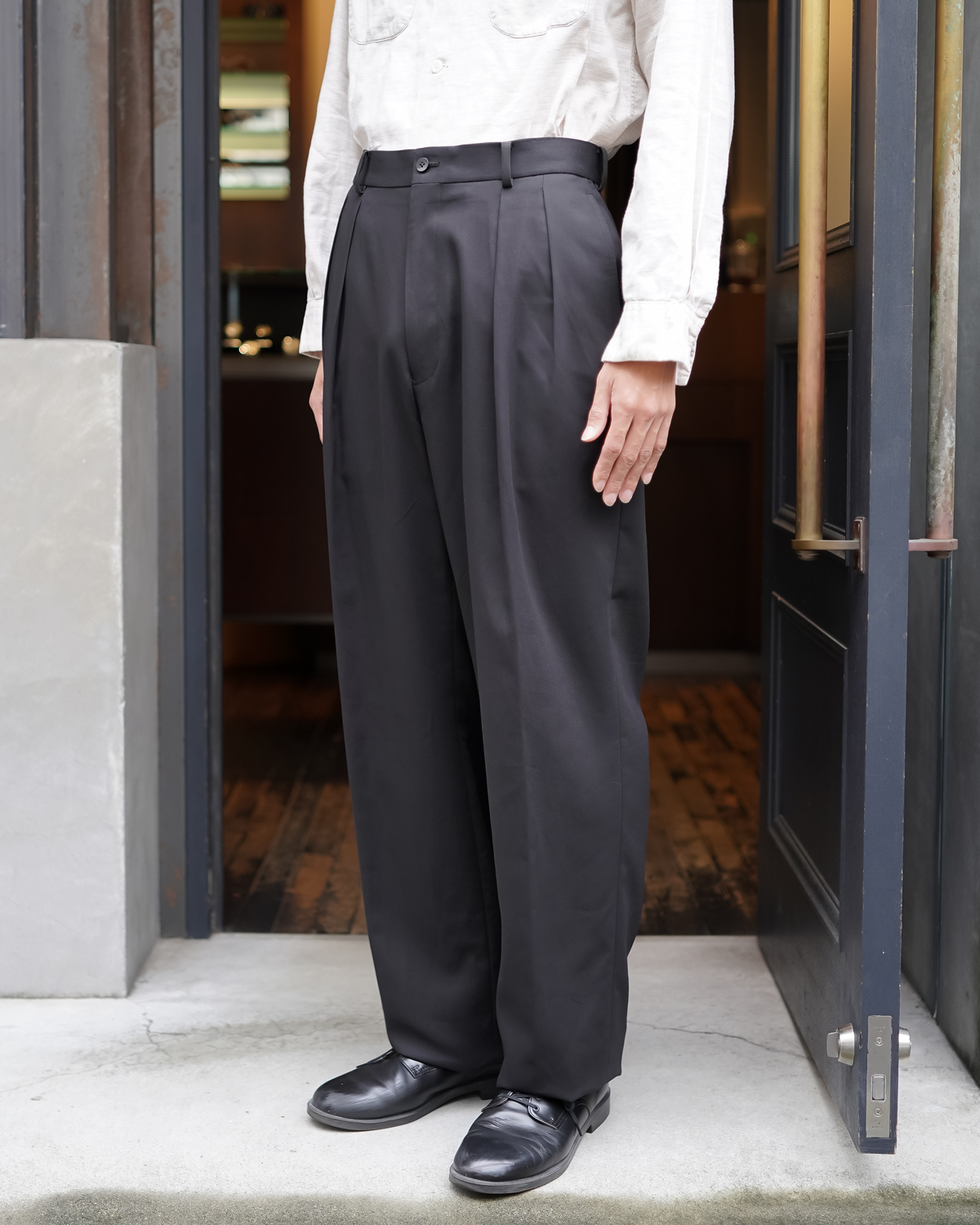 LUX Cotton｜NEAT Chino - Black｜NEAT